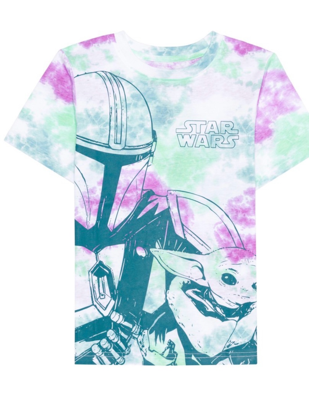 New Hybrid Toddler Boys Star Wars Tie Dye Short Sleeve T-shirt - Tie Dye 2T